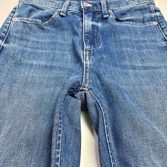 Rag & Bone Bella High Rise Boot Cut Flare Jean Slit Hem Ambra Medium Blue 24 - Picture 6 of 9